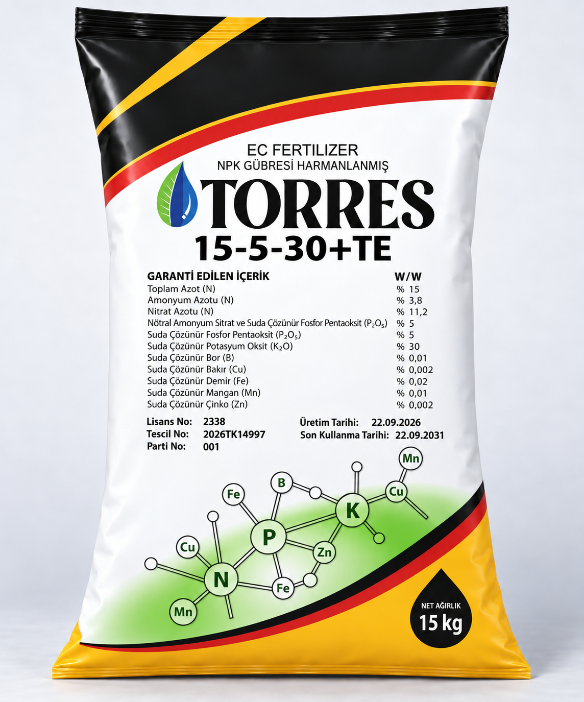 TORRES 15-5-30 +TE  ( 15 Kg ) ürün görseli