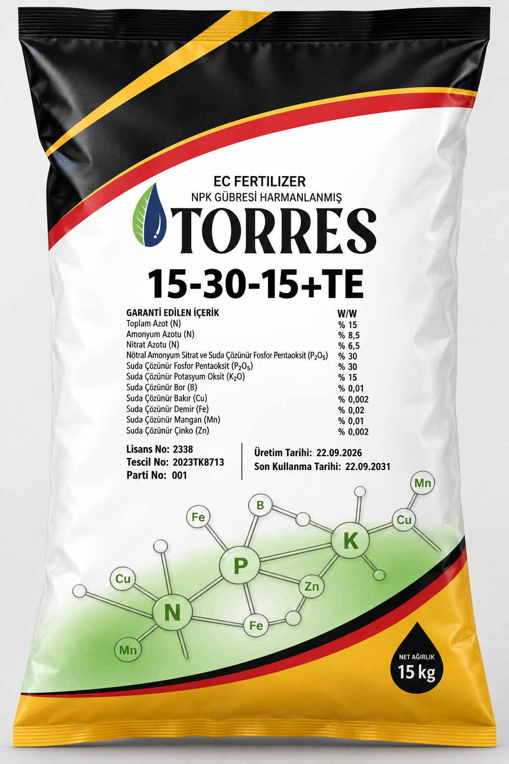 TORRES 15-30-15 +TE  ( 15 Kg ) ürün görseli