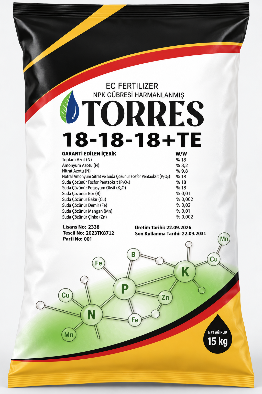 TORRES 18-18-18 + TE ( 15 Kg ) ürün görseli