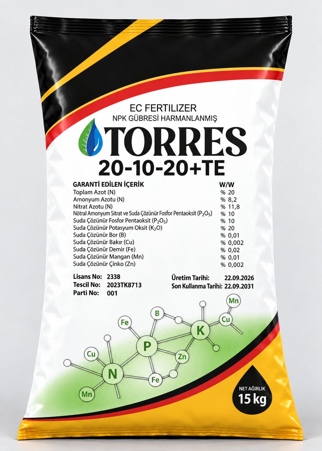TORRES 20-10-20 +TE (15 Kg ) ürün görseli