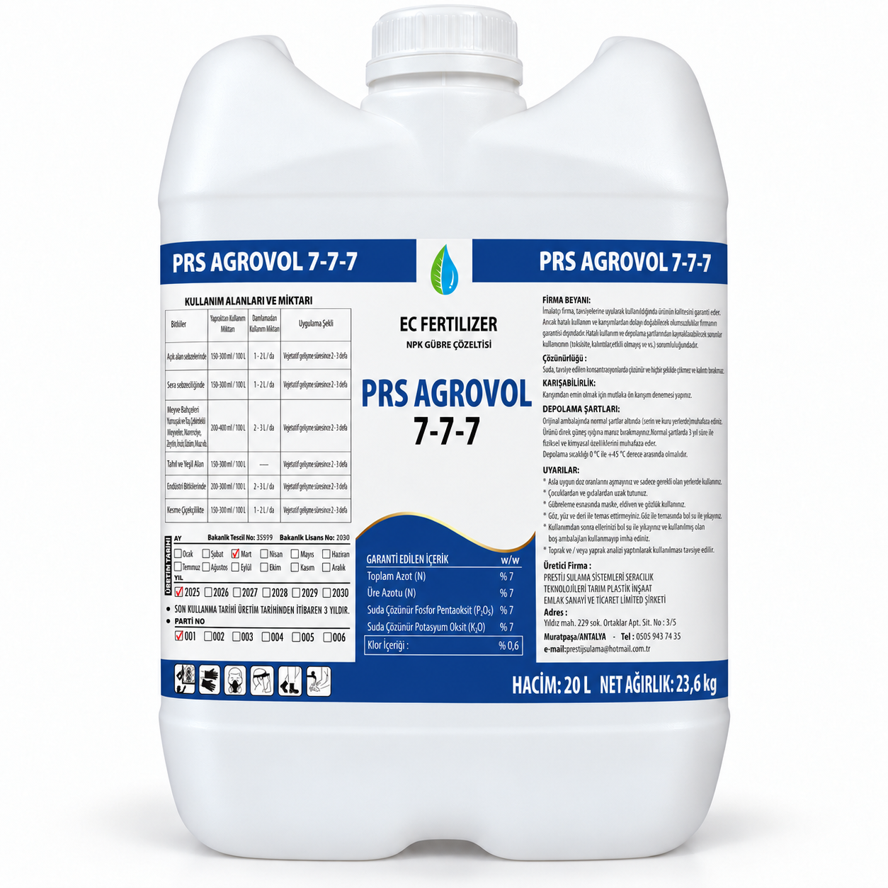 PRS AGROVOL 7-7-7 ürün görseli